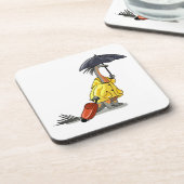 Amargasaurus傘とスーツケースを持っている。 コースター (左側)