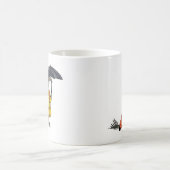 Amargasaurus傘とスーツケースを持っている。 コーヒーマグカップ (中央)