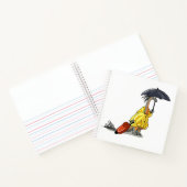 Amargasaurus傘とスーツケースを持っている。 ノートブック (内部)