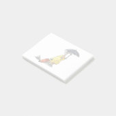 Amargasaurus傘とスーツケースを持っている。 ポストイット (アングル)