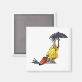 Amargasaurus傘とスーツケースを持っている。 マグネット (正面/裏面)