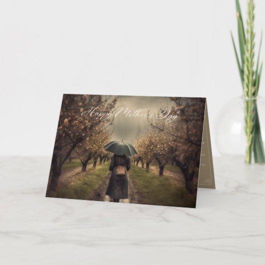 Amarii'sハート-深いメッセージ母の日カード サンキューカード (正面)