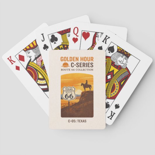 Amarillo Centennial Cowboy Sunset Deck トランプ (裏面)