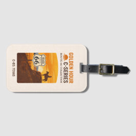 Amarillo Centennial Cowboy Sunset Journey ラゲッジタグ