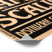 AMARO SCALIGERO騎士ヴィンテージイタリアンリキュールアド ポスター (角)