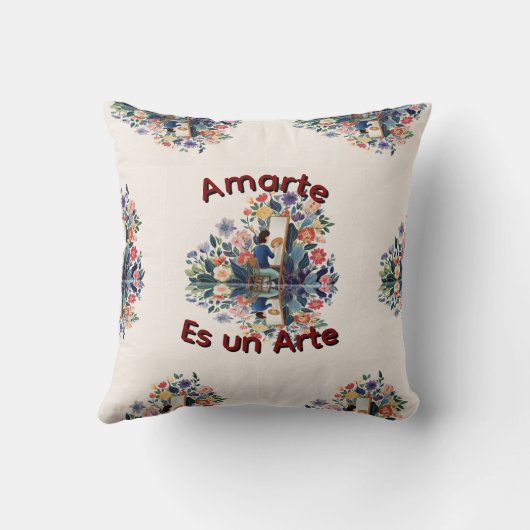 Amarte es un Arte クッション (裏面)