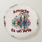 Amarte es un Arte ラウンドクッション (裏面)