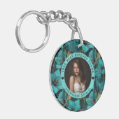 Amaryllis Floral 40Th Birthday Party キーホルダー (正面左)