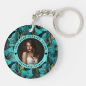 Amaryllis Floral 40Th Birthday Party キーホルダー (裏面)