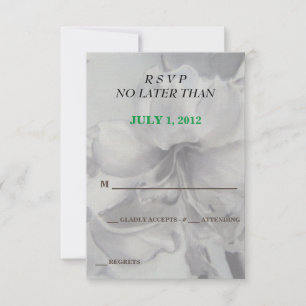 AMARYLLIS FLOWER CUSTOMIZABLE RSVPカード