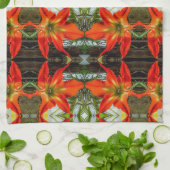 Amaryllis Pattern Kitchen Towels キッチンタオル (折り畳み)