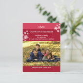 Amaryllis Snowflaks :：クリスマスフォトポストカード シーズンポストカード (スタンド正面)