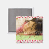 Amaryllis Stars :: Christmas Photo Magnet マグネット (正面/裏面)