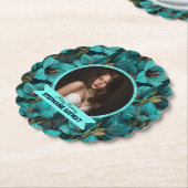  Amaryllis Theme Birthday Present ペーパーコースター (アングル)