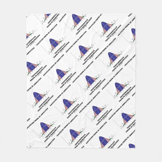 Amateur 考え Absolutesプロフェッショナル考え統計 フリースブランケット (正面)