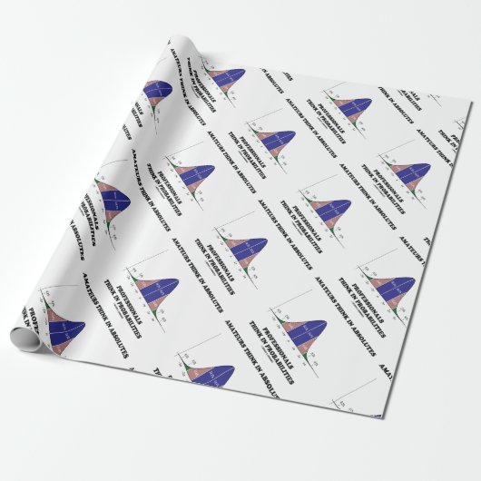 Amateur 考え Absolutesプロフェッショナル考え統計 ラッピングペーパー (アンロールド)