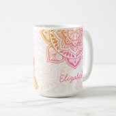 Amaya Mandala 15 oz. Personalized Mug コーヒーマグカップ (正面右)