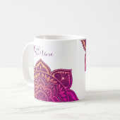 Amaya Mandala Personalized Mug コーヒーマグカップ (正面左)