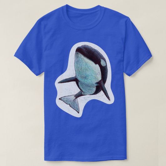 Amaya the Killer Whale Scribble Tシャツ (デザイン正面)