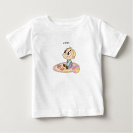 Amazed Boy Illustration ベビーTシャツ