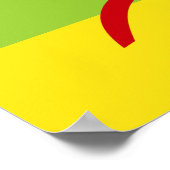 Amazigh Flag Gift Berber Flag Kabyles ポスター (角)