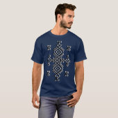AMAZIGH MON BEAU MOTIF DE LA CULTURE KABYLE Tシャツ (正面フル)