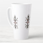 Amazigh Tifinagh Symbol Art – Berber sweatshirt カフェラテマグ (左アングル)