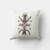 Amazigh Tifinagh Symbol Art – Berber sweatshirt クッション (裏面)