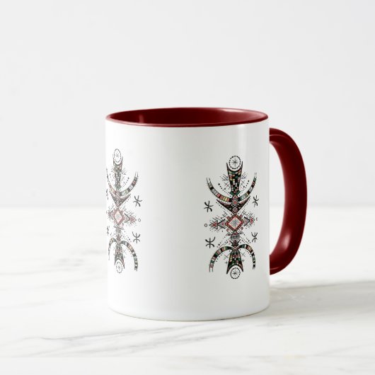 Amazigh Tifinagh Symbol Art – Berber sweatshirt マグカップ (正面右)