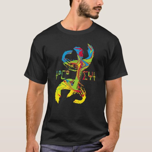 Amazigh Yaz Tifinagh自由の象徴Amazi誇りを持った Tシャツ (正面)