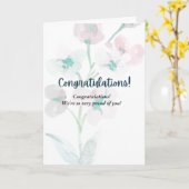 AMAZINGおめでとうカード カード (黄色い花)