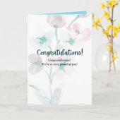 AMAZINGおめでとうカード カード (黄色い花)