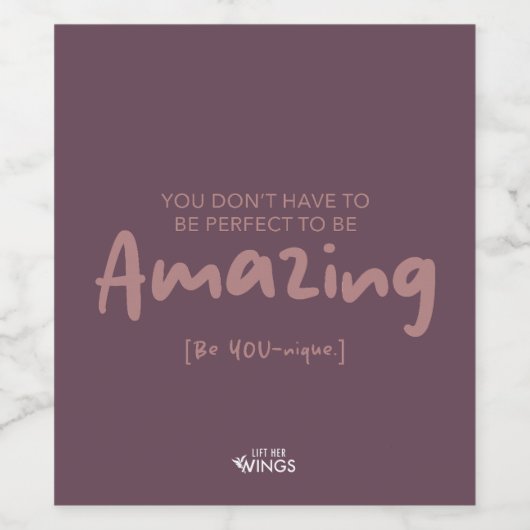 Amazing [Be YOU-nique] — Wine Label ワインラベル (シングルラベル)