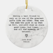 Amazing Best Special Friend Definition セラミックオーナメント (正面)