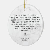 Amazing Best Special Friend Definition セラミックオーナメント (左)
