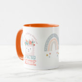 AMAZING BESTIE BFF FRIEND (ANY)かわいいラマカスタム マグカップ (正面左)