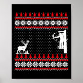 Amazing Cute Funny Duck Hunter Deer Hunting Ugly C ポスター (正面)
