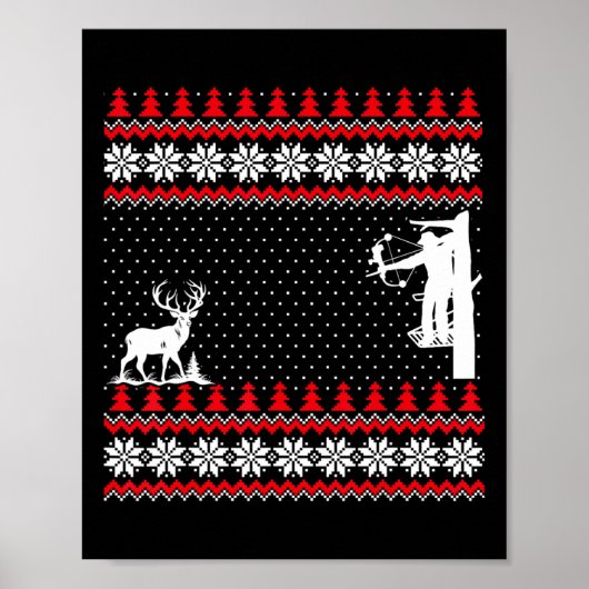 Amazing Cute Funny Duck Hunter Deer Hunting Ugly C ポスター (正面)