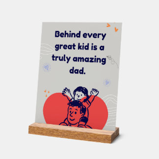Amazing Dad-Inspirational Fathers Love Quote アクリルサイン