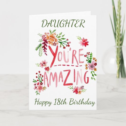 AMAZING DAUGHTER ON YOUR 32nd BIRTHDAY Card カード (正面)