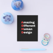 Amazing Different Human Design - ADHD プライド チラシ (シングル)
