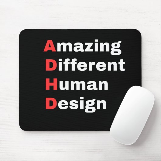 Amazing Different Human Design - ADHD プライド マウスパッド (マウス)