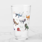 Amazing dinosaur glass cup タンブラーグラス (正面)