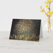 Amazing Fireworks Greeting Card カード (黄色い花)