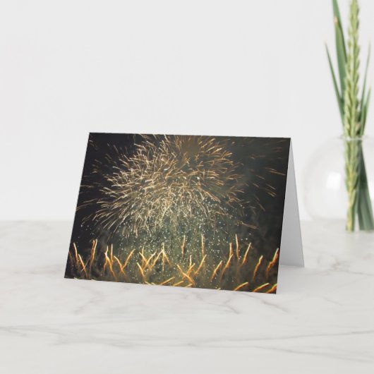 Amazing Fireworks Greeting Card カード (正面)