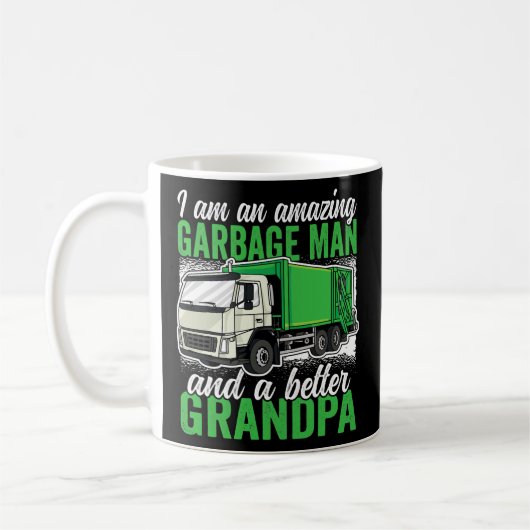 Amazing Garbage Man and a better Grandpa Garbage コーヒーマグカップ (左)