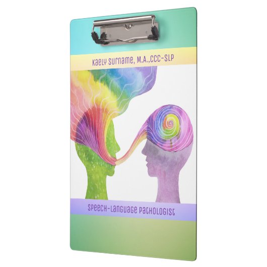 Amazing Gift! Speech Pathologist Custom Clipboard クリップボード (左)