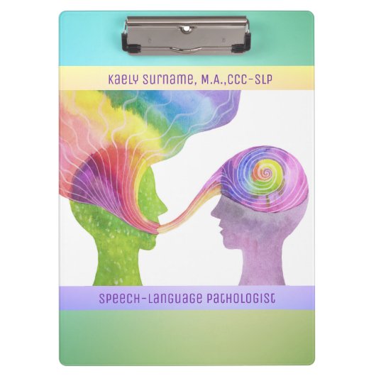 Amazing Gift! Speech Pathologist Custom Clipboard クリップボード (正面)