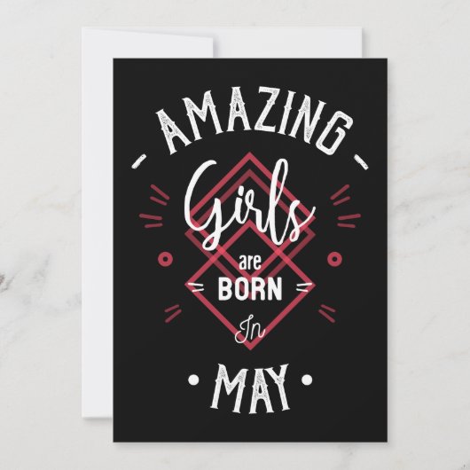 Amazing girls are born in may (正面)