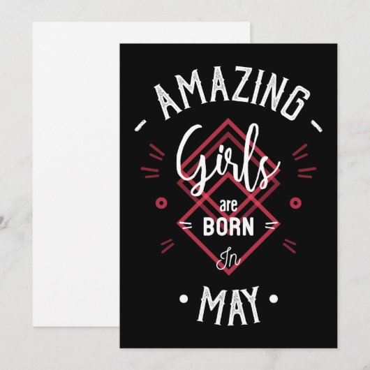 Amazing girls are born in may (正面/裏面)